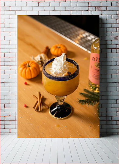 Панел Pumpkin Spice Cocktail Коктейл Подправки Тиква 100x150