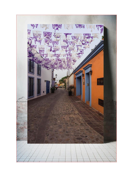Панел Colorful Festive Street Многоцветен Празничен Път 70x100