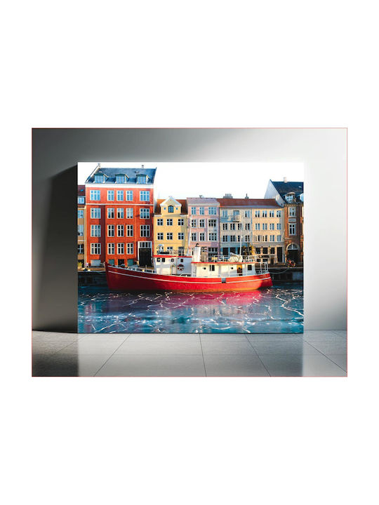 Панел Red Boat By Colorful Buildings Red Boat By Colorful Buildings 120x80