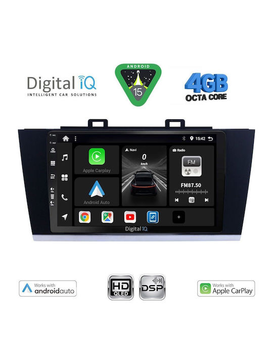 Digital IQ Car Audio System for Subaru Legacy / Outback 2014-2019 (Bluetooth/USB/WiFi/GPS/Apple CarPlay/Android Auto) with 9" Touch Screen