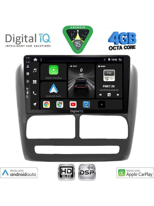 Digital IQ Car Audio System for Fiat Doblo 2010-2015 Bluetooth USB WiFi GPS Apple CarPlay Android Auto with 9" Touch Screen