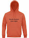 Hoodie Organic Unisex " Sarah Connor Was Right Funny Ai Memme Stop Using Ai " Sweet Orange