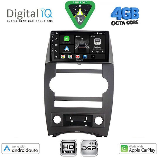 Digital IQ Ηχοσύστημα Αυτοκινήτου για Jeep Commander 2007-2009 (Bluetooth/USB/WiFi/GPS/Apple-Carplay/Android-Auto) με Οθόνη Αφής 9"