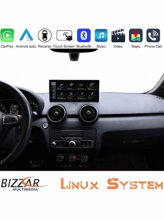 Bizzar Ηχοσύστημα Αυτοκινήτου για Audi A1 2010-2018 (Bluetooth/USB/AUX/WiFi/GPS/Apple-Carplay/Android-Auto)
