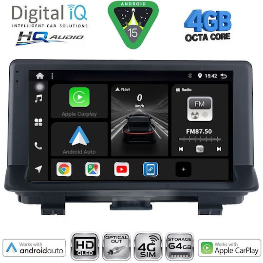 Digital IQ Ηχοσύστημα Αυτοκινήτου για Audi Q3 2012-2018 (Bluetooth/USB/WiFi/GPS/Apple-Carplay/Android-Auto) με Οθόνη Αφής 9"
