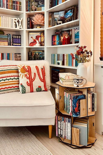 Bibliothek Braun 60x44x59cm STE-016182-P16182