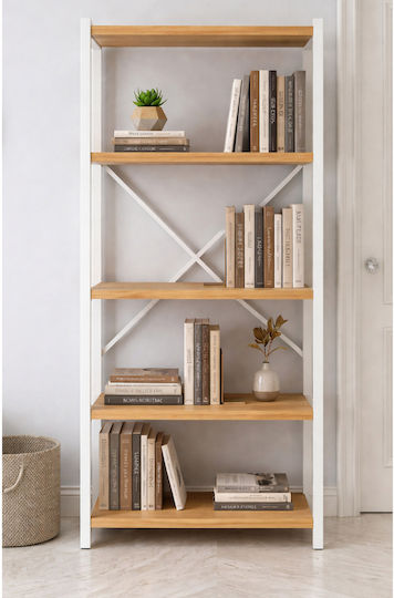 Bibliotecă Albă 90x30x150 cm Bibliotecă Albă 90x30x150 cm