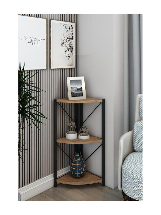 Corner Brown Bookcase 46x30x75cm