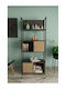 Bücherregal Grau 76x30x181cm
