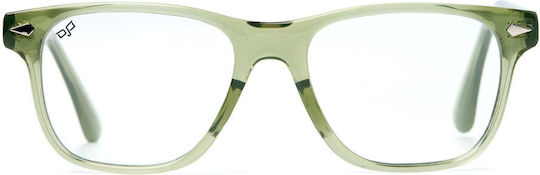 Quadratisches Photochromic Klarsichtiges Grünes bis Braunes Brillengestell Klare bis Graue Gläser