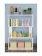 White Bookcase 72x20x105cm