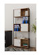 Bücherregal Schwarz 76x30x181cm