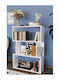 Bücherregal Weiß 60x20x105cm