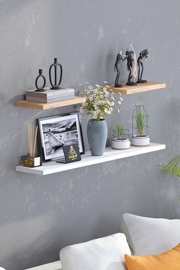 Multicolour Wall Shelves (3 Pieces) 90x17x17cm