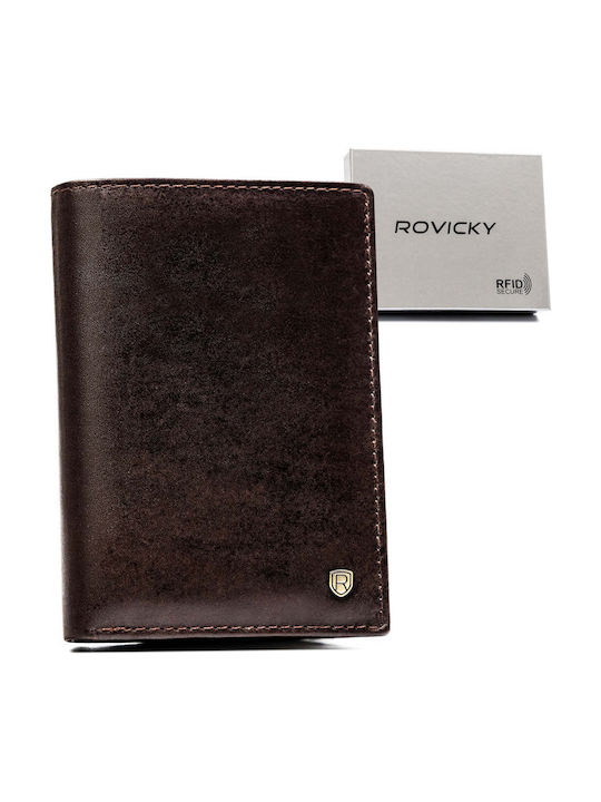 Leather Men's Wallet with RFID Gold