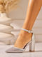 Silber Pumps