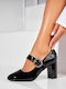 Pumps aus Lackleder mit Hohem Absatz Schwarz