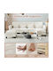 Corner Couch Beige 280x144x84cm