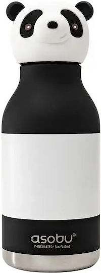 Asobu Kids Water Bottle Thermos Bestie Panda 460ml