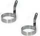 Set 2 Round Stainless Steel Raki Molds Frying Sunny Side Up Eggs 10cm
