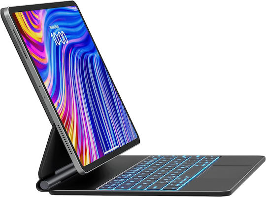 Husă Tastatură Earto Ipad Air 2024 12,9 Inch Dispunere Qwertz Neagră
