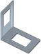 Βιβλιοστάτης Μεταλλικός Γωνιακός Element 120mm X 130mm Γκρι-ασημί 174508.0019