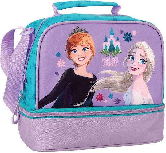 Gim Ученическа Термо Плик За Храна 4.5 Литра Лилав Frozen 20x15x21см