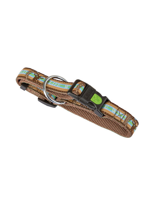 Kerbl Wild Life Collar Brown Turquoise 45-65cm/25mm