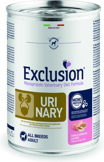 Exclusion Monoprotein Υγρή Τροφή Σκύλων με Χοιρινό και Ρύζι 400gr