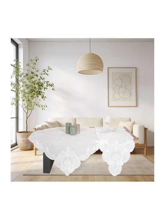 Ilis Home Beige Embroidery Runner 40x170cm