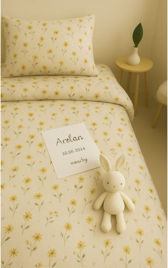 SteweHome Duvet Cover Double 195x230 Yellow