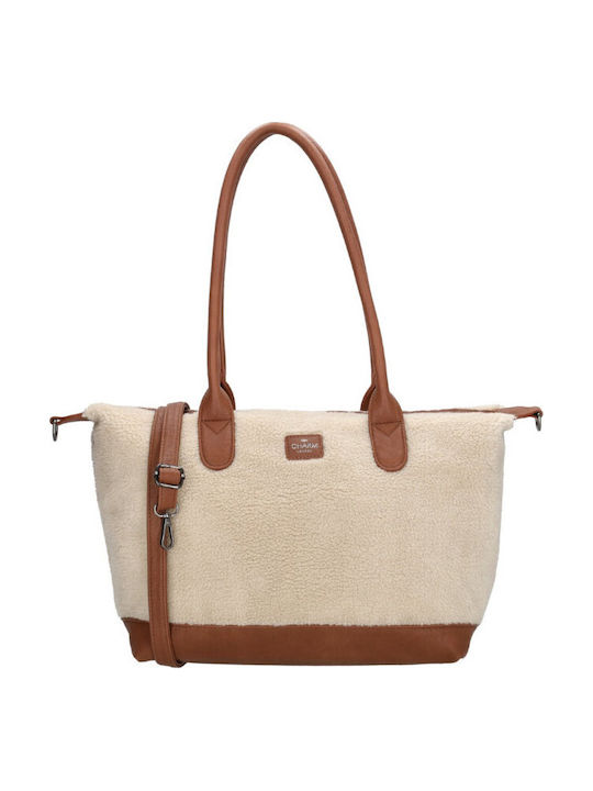 Women's Shopper Shoulder Bag Beige