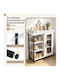 Floor Kitchen Cabinet White 81x30x70cm
