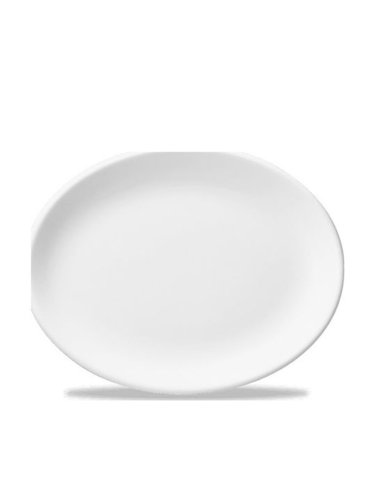 Churchill 1795 Oval Serving Platter Made of White Porcelain 25.4x19.2cm 6 Pieces
