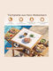 Wooden Bar Table for Small Outdoor Spaces Foldable 89.5x60x124.5cm
