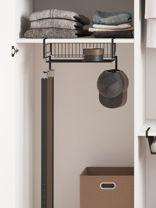 5Five Pendant Metal Shelf 38.5x21.5x18.2cm Black