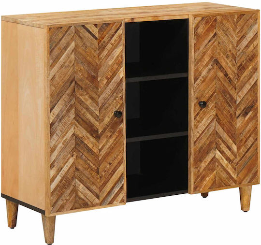 Wooden Sideboard Brown 90x33.5x75cm