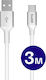Buddi USB 2.0 Kabel USB Typ-C männlich - USB-A 12W Weiß 3m