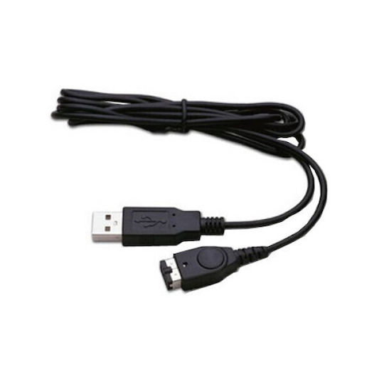 Controller-Kabel Schwarz Zum Aufladen Usb Nintendo DS NDS GBA Gameboy Advance SP 1 Meter