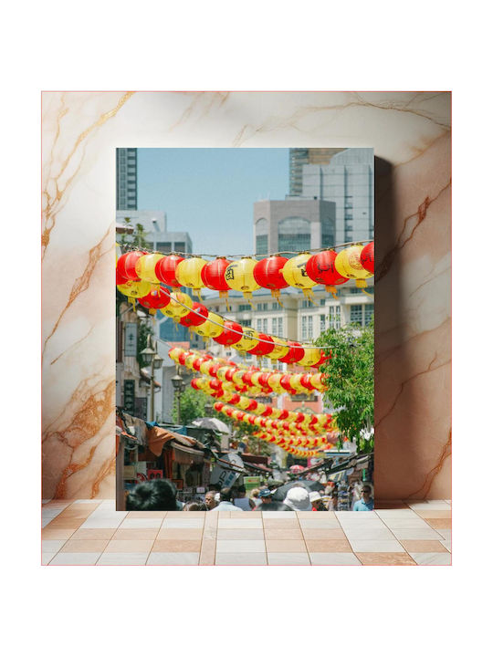 Панел Colorful Lanterns In City Полихромни Фенери В Град 100x150