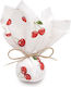 Beauty Home Cherry Fabric for Wedding Favors Beige 1 Piece