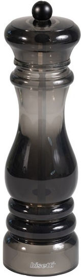 Bisetti Handbetriebener Salz- und Pfeffermühle Kunststoff in Schwarz Farbe