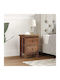 Bedside Table Made of Solid Brown Wood 40x30x51cm
