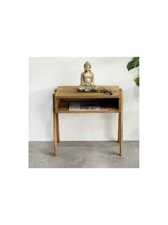 SteweHome Nachttisch Aus Holz Braune 49x35x48cm