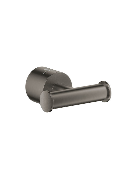 Grohe Atrio Double Bathroom Hook With Screws Gray