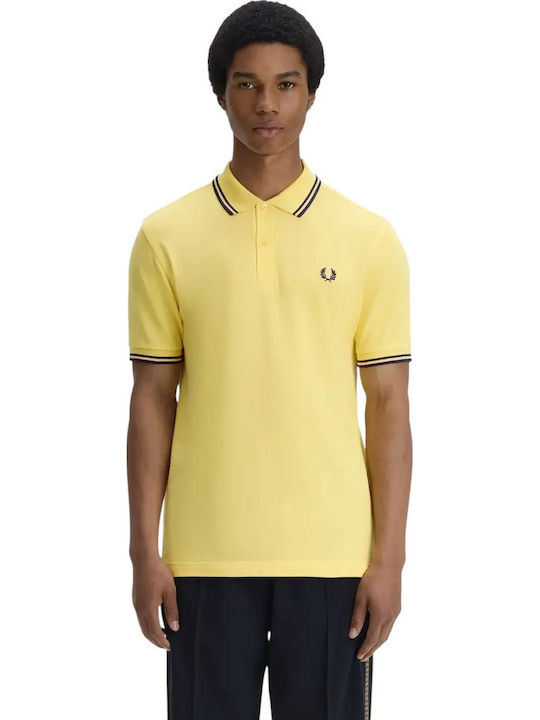 Fred Perry Twin Tipped Polo Herrenblusen Gelbe