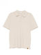 Beige Polo Blouse