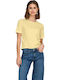 Damen T-shirt Gelb