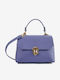 Leather Women's Shoulder Bag Blue