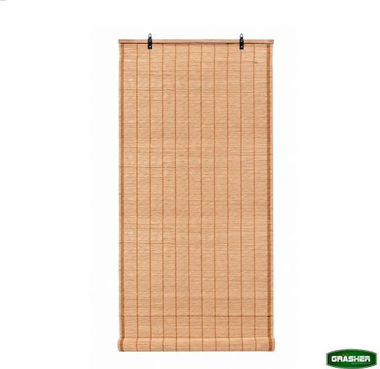 Grasher Jaluzea De Umbrit Din Bambus Maro Lățime 150xÎnălțime 180 Cm